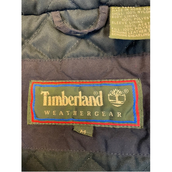 Vintage Timberland Weathergear Womens Parka Fall Jacket Oversized Hooded M - Picture 6 of 11